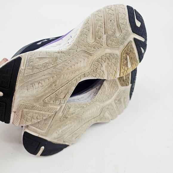 Fila Memory Outreach Athletic Running Sneaker Shoe Black Purple Women's 9 G25 - Picture 8 of 9